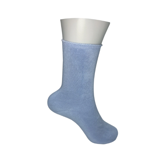 Unisex Bamboo Comfort Roll Top Socks - in Navy, Blue & Pink Urban Eccentric
