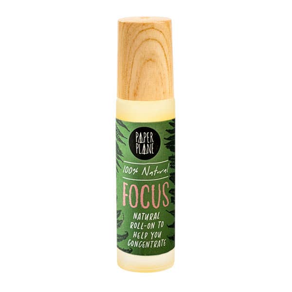Focus Natural Pulse Point Roller Oil Paper Plane