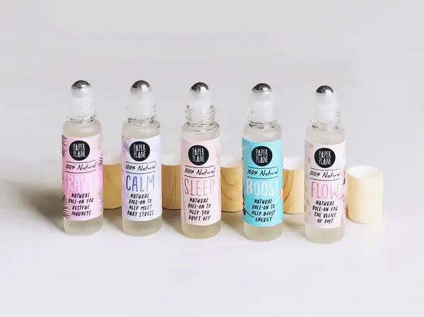 Calm Natural Pulse Point Roller Oil Paper Plane