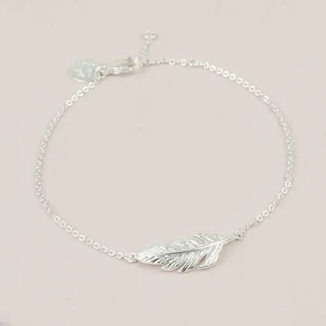 Gold Feather Bracelet Lisa Angel