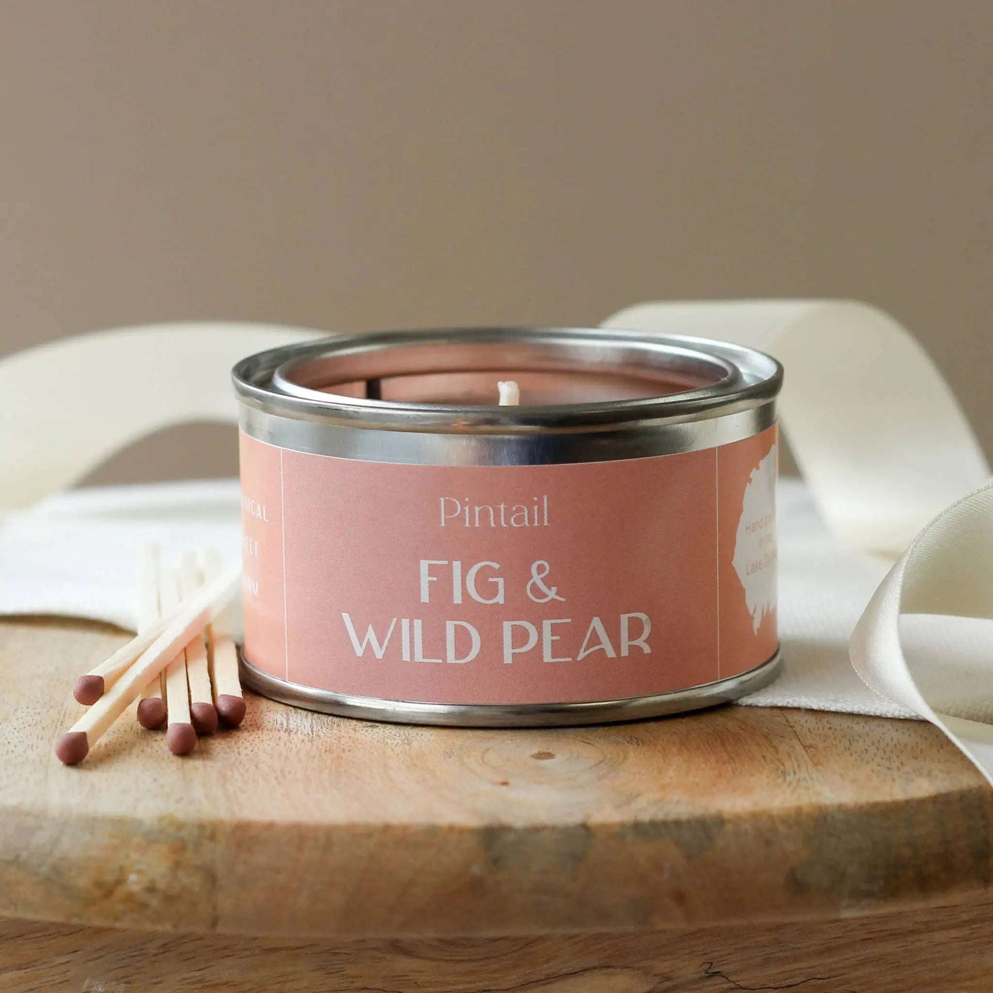 Fig and Wild Pear Paint Pot Candle | Fruity Candles in Tins Pintail Candles | Avalon Home