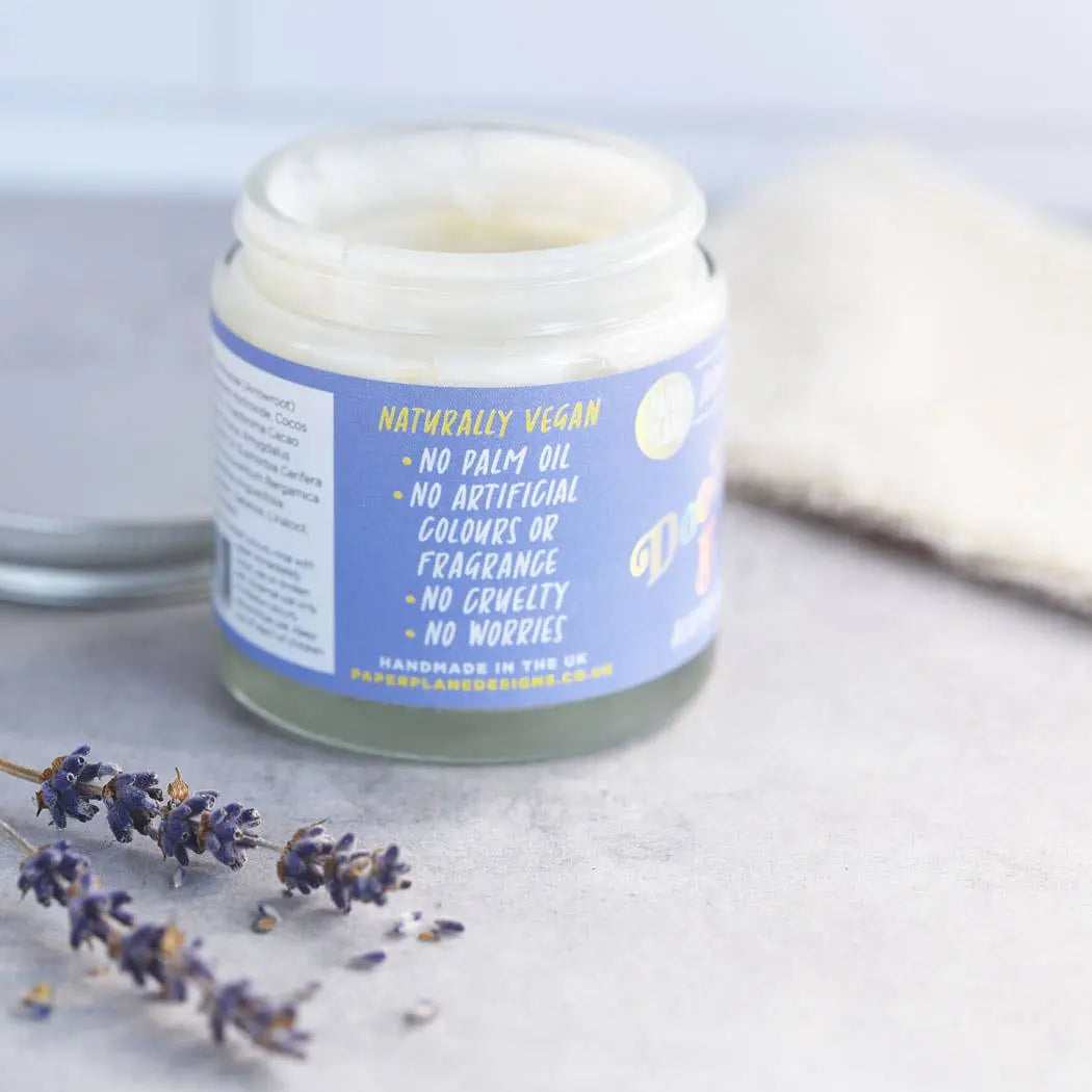Natural Deodorant Balm - Lavender & Bergamot Paper Plane