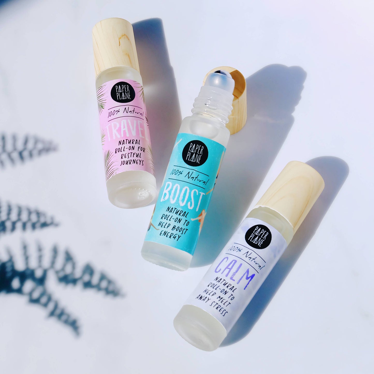 Calm Natural Pulse Point Roller Oil Paper Plane