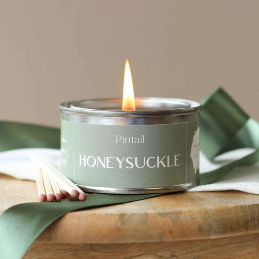 Honeysuckle Paint Pot Candle | Candles in Tins | Small Candl Pintail Candles | Avalon Home