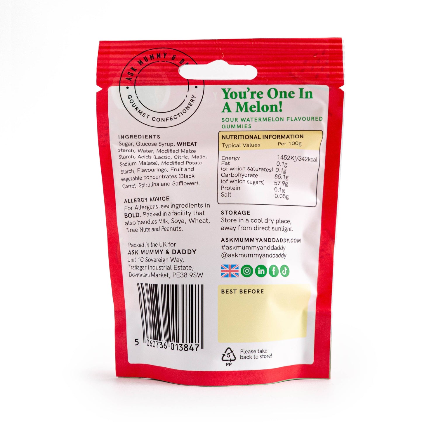"You're One in a Melon!" Gummies Pouch