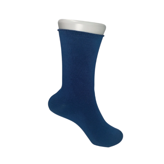 Unisex Bamboo Comfort Roll Top Socks - in Navy, Blue & Pink Urban Eccentric