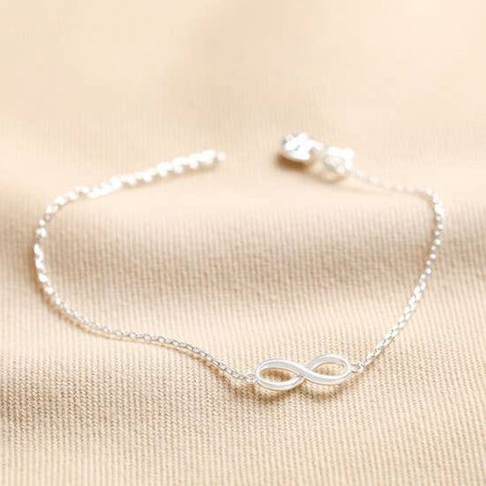 Infinity Charm Bracelet in Silver Lisa Angel