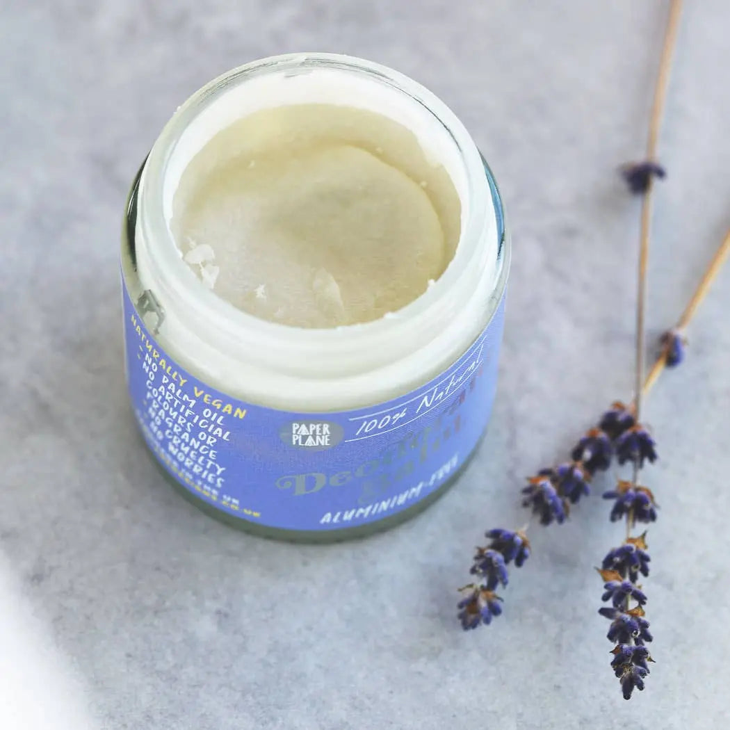 Natural Deodorant Balm - Lavender & Bergamot Paper Plane