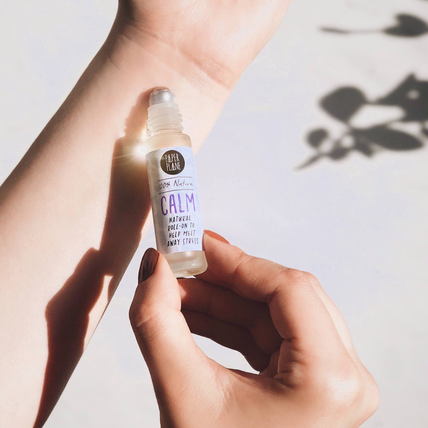 Calm Natural Pulse Point Roller Oil Paper Plane