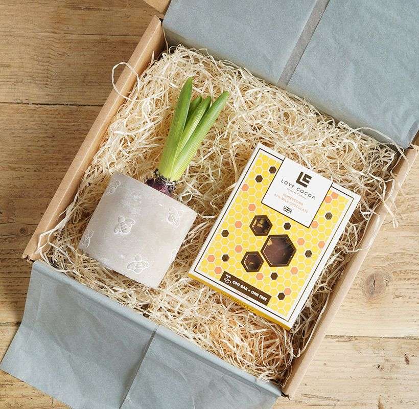 Bee Happy Gift Set The Brown Box Gift Company