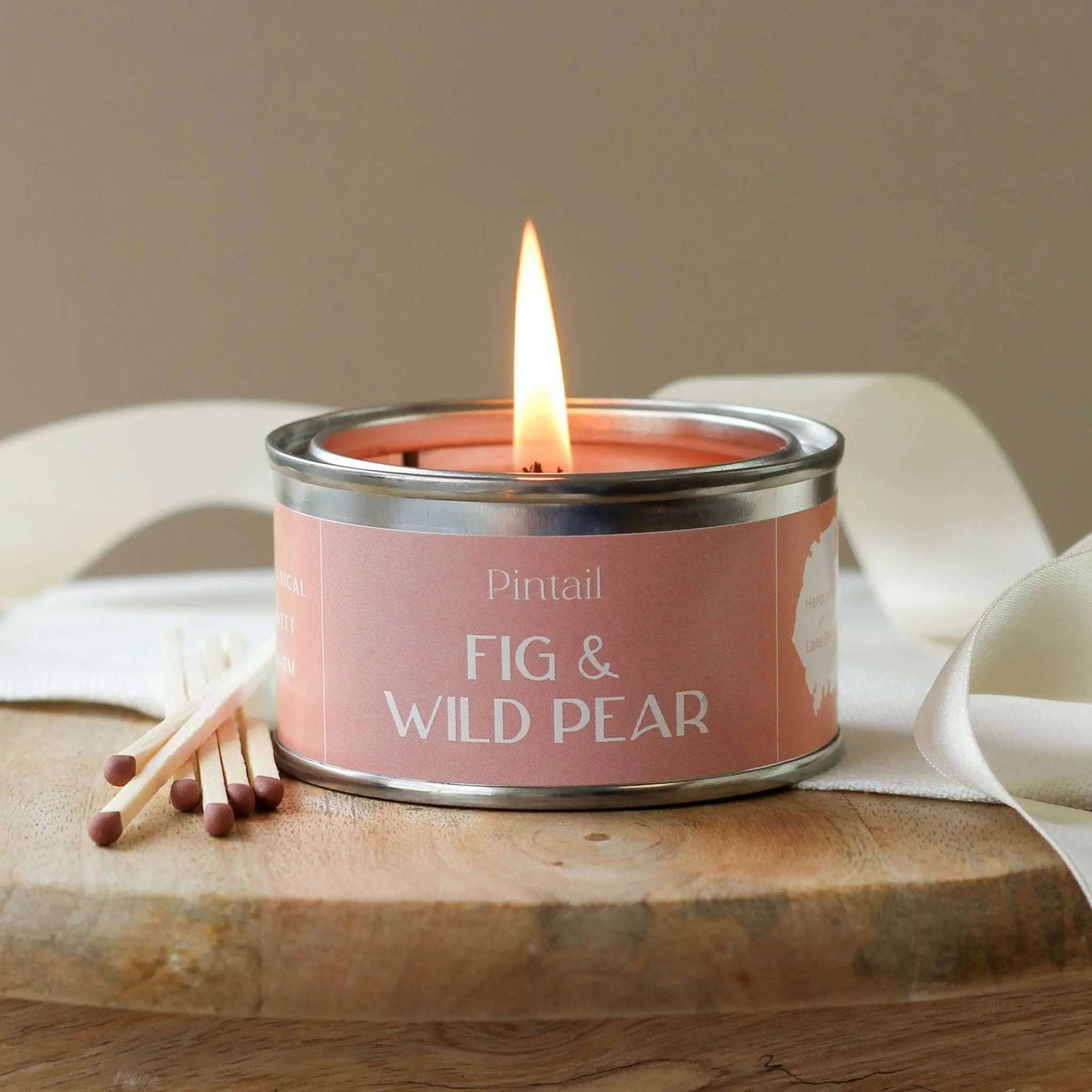 Fig and Wild Pear Paint Pot Candle | Fruity Candles in Tins Pintail Candles | Avalon Home
