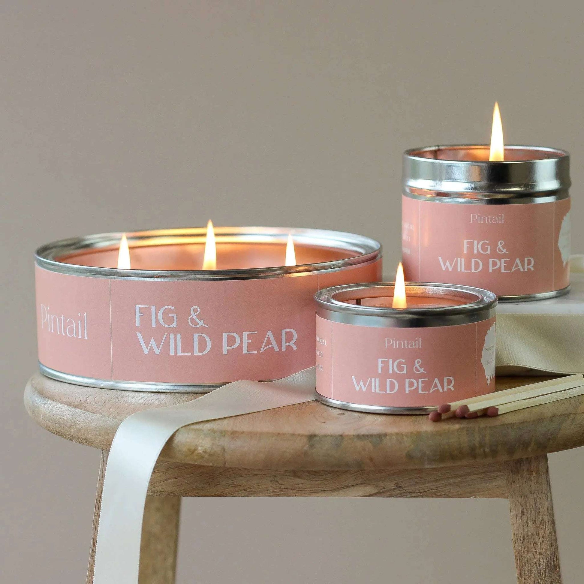 Fig and Wild Pear Paint Pot Candle | Fruity Candles in Tins Pintail Candles | Avalon Home