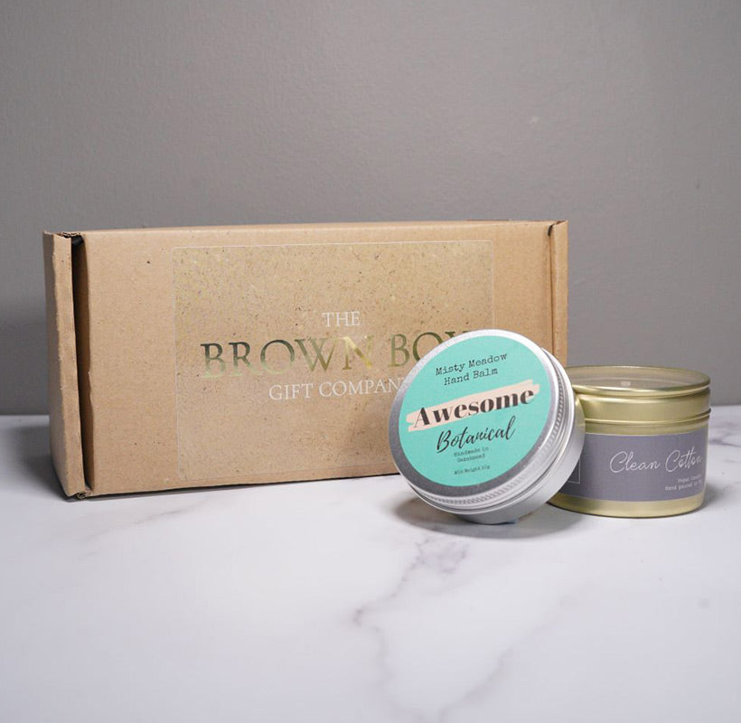 Candle & Hand Balm Gift Collection – Nourish & Soothe