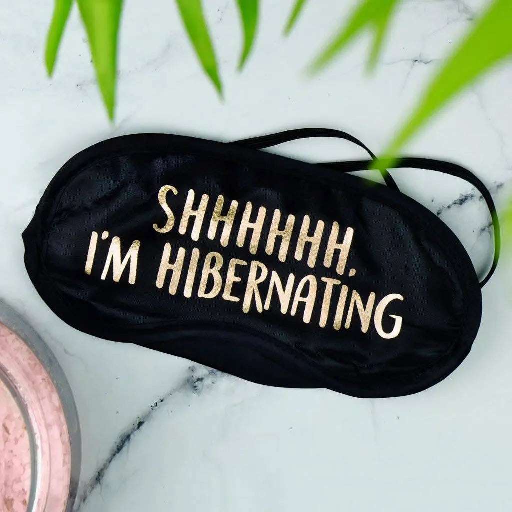Shhhhhh I'm Hibernating Eye Mask Paper Plane